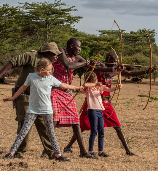 Maasai Warrior School at Cottar's Safari Camp in Kenya