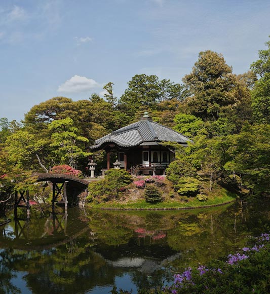 Katsuru Rikyu garden in Kyoto