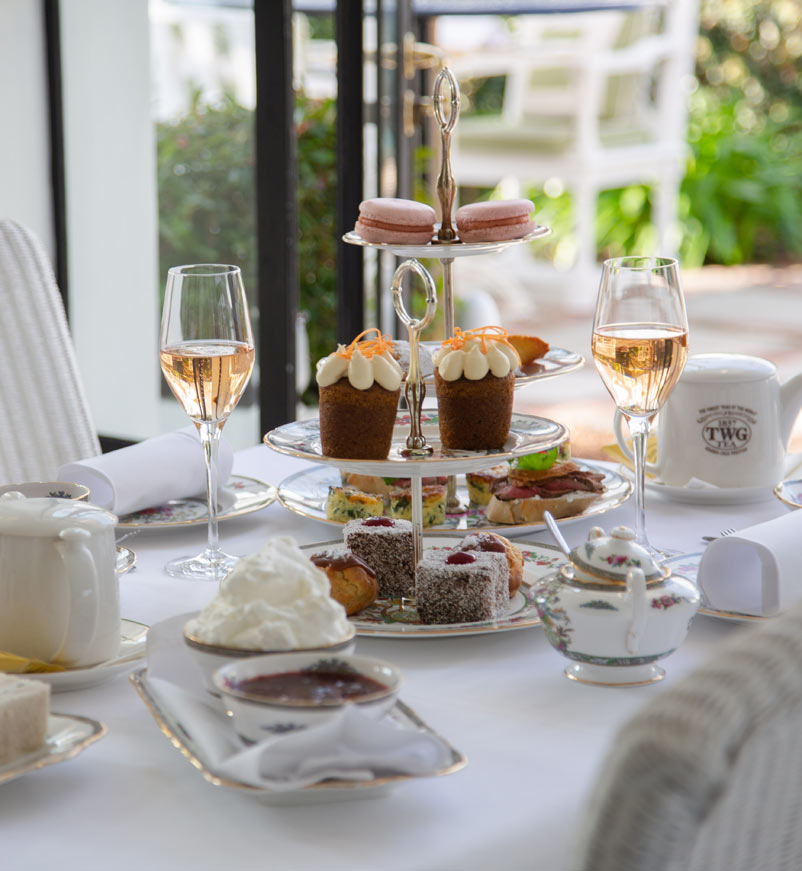 Afternoon tea at Le Lude in South Africa