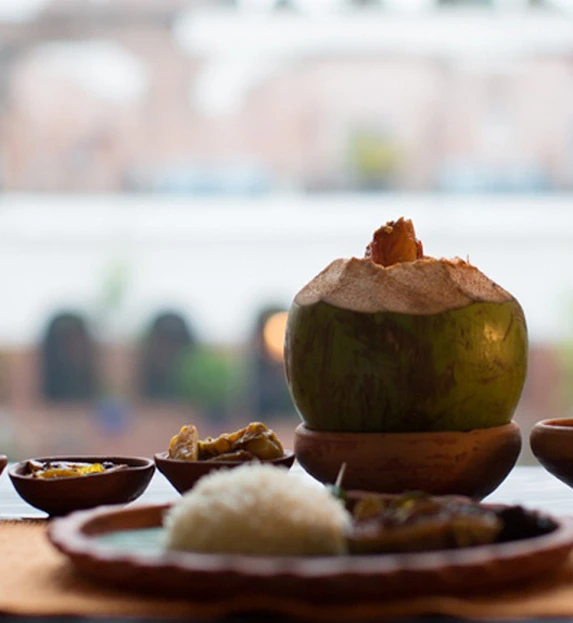 Indian meal at Rajbari Bawali