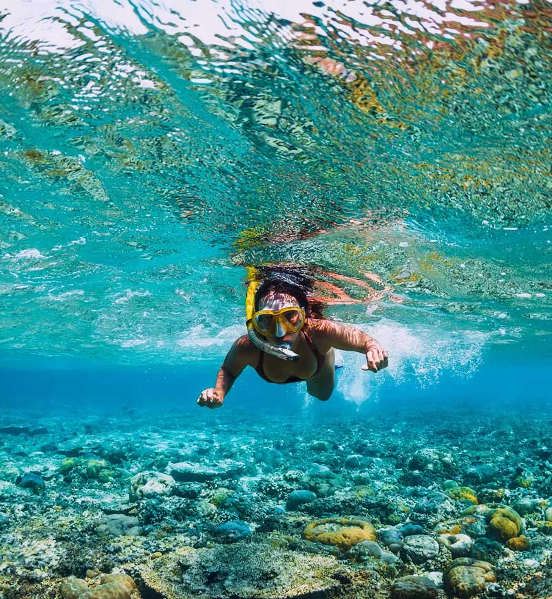 Snorkelling in Munduk