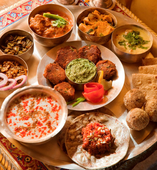 Indian feast at Chanoud Garh