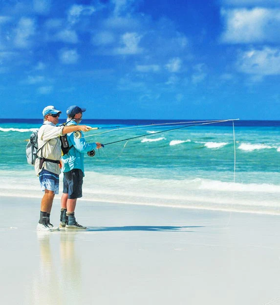 Fly fishing in the Seychelles