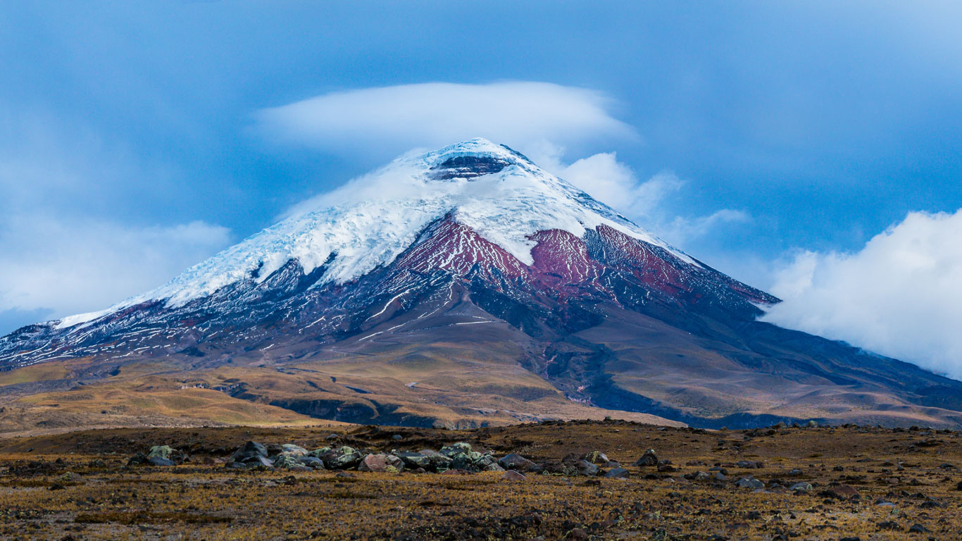 Cotopaxi volcano in Ecuador
