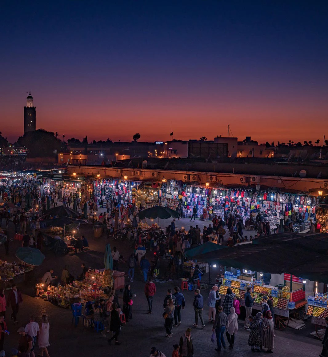 Jemma el Fnaa in Marrakech in Morocco
