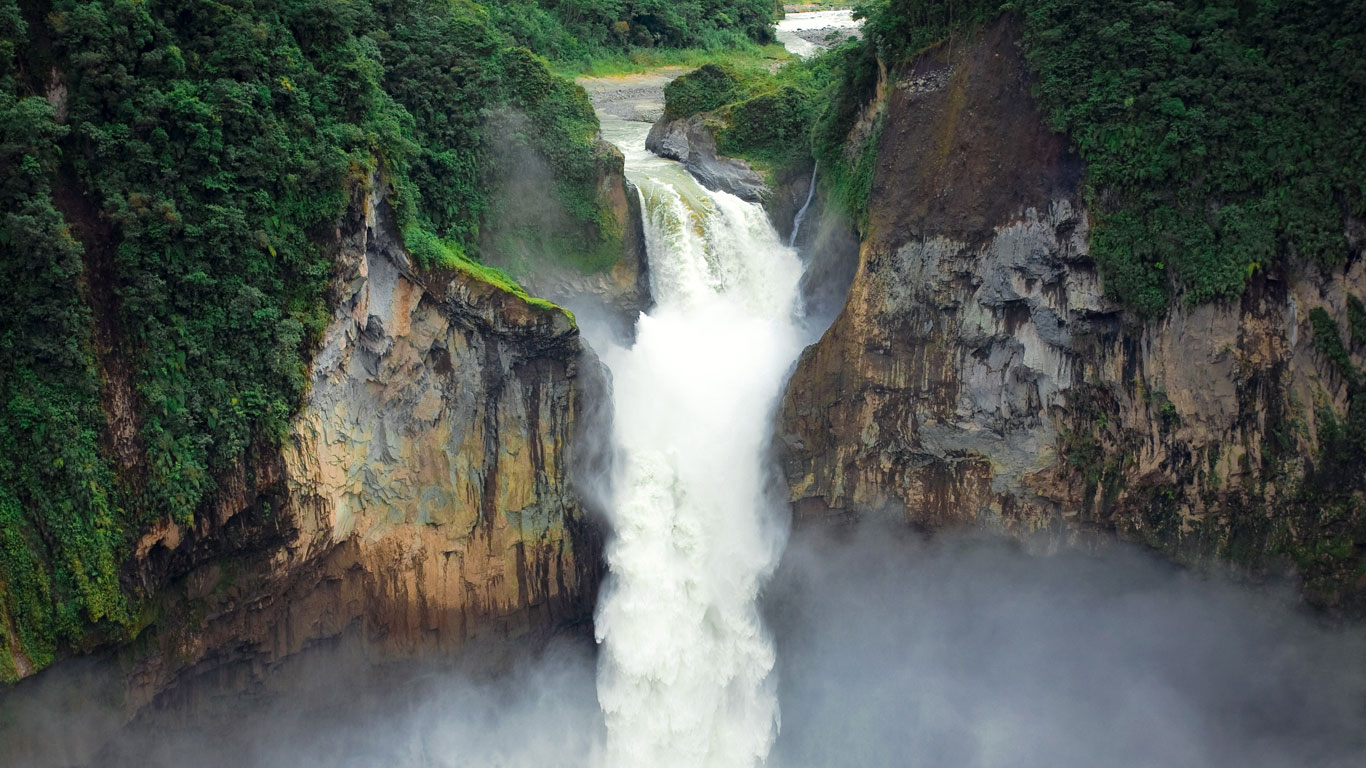 San Rafael waterfall in Ecuador
