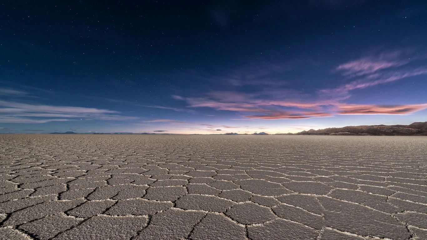 Uyuni Salt Flats in Bolivia