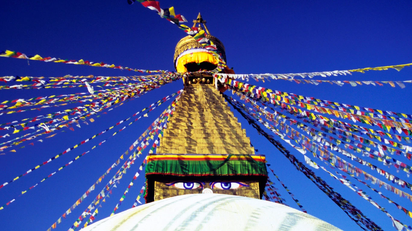 Stupa in Kathmandu in Nepal