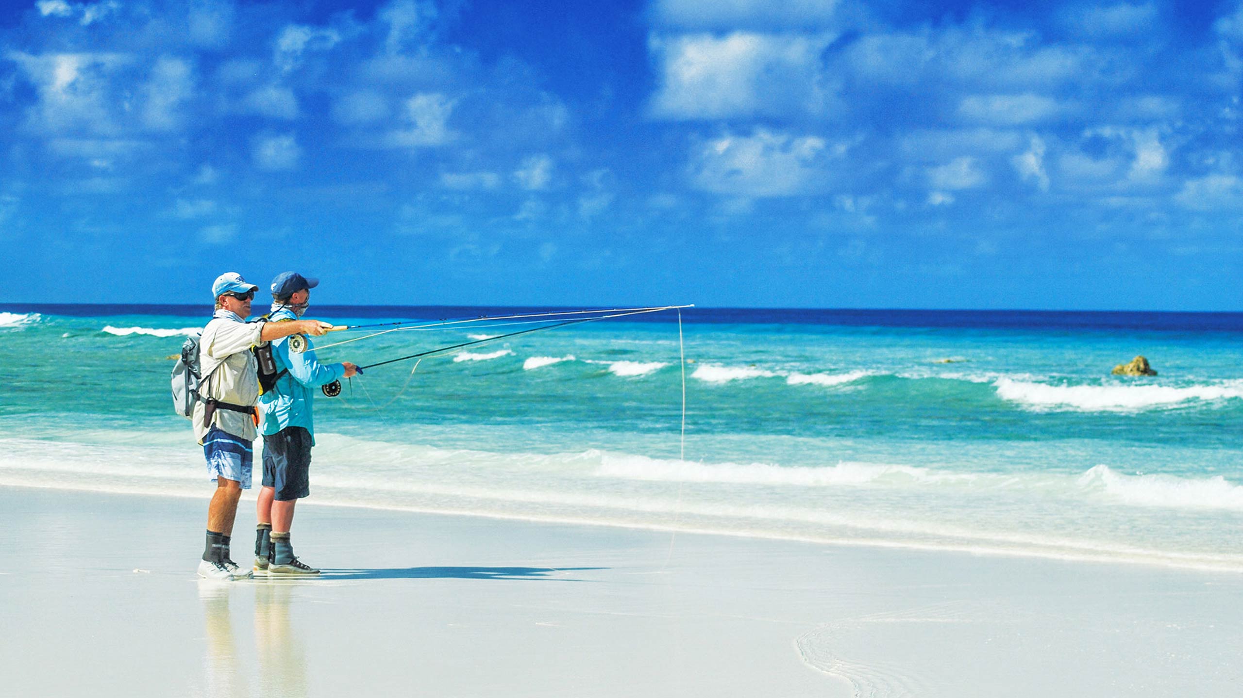 Fly fishing in the Seychelles