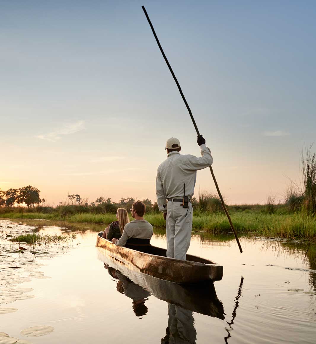 Exploring Okavango Delta by mokoro
