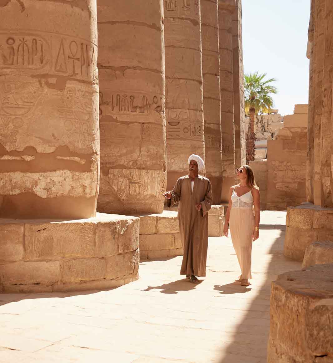 Exploring the Karnak Temple in Egypt with a local expert