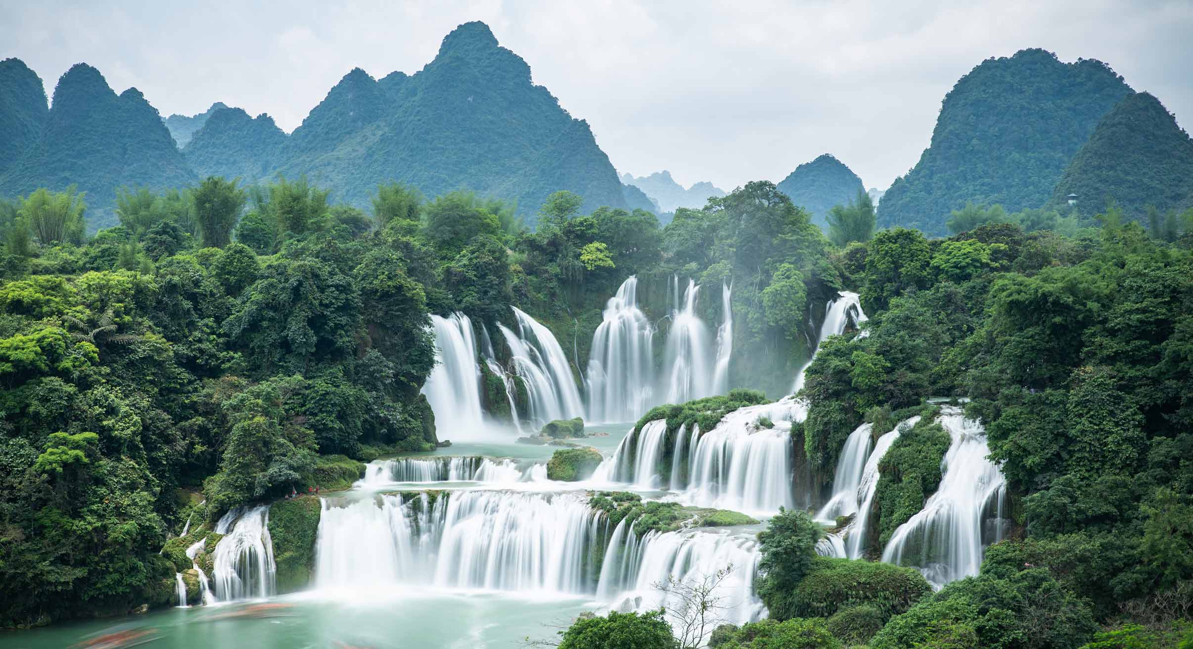 Waterfall in Cao Bang, Vietnam