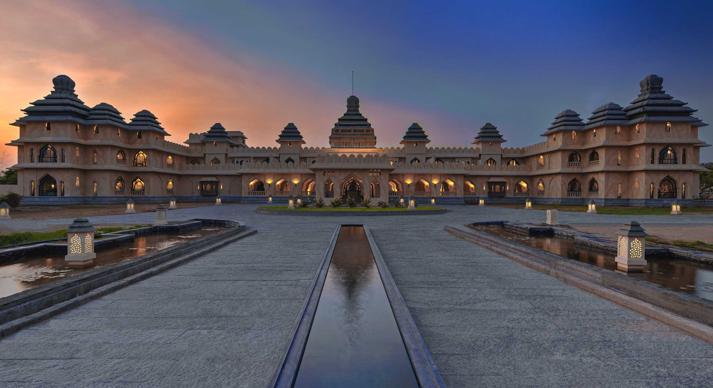 Evolveback Resorts Palace in Hampi, India