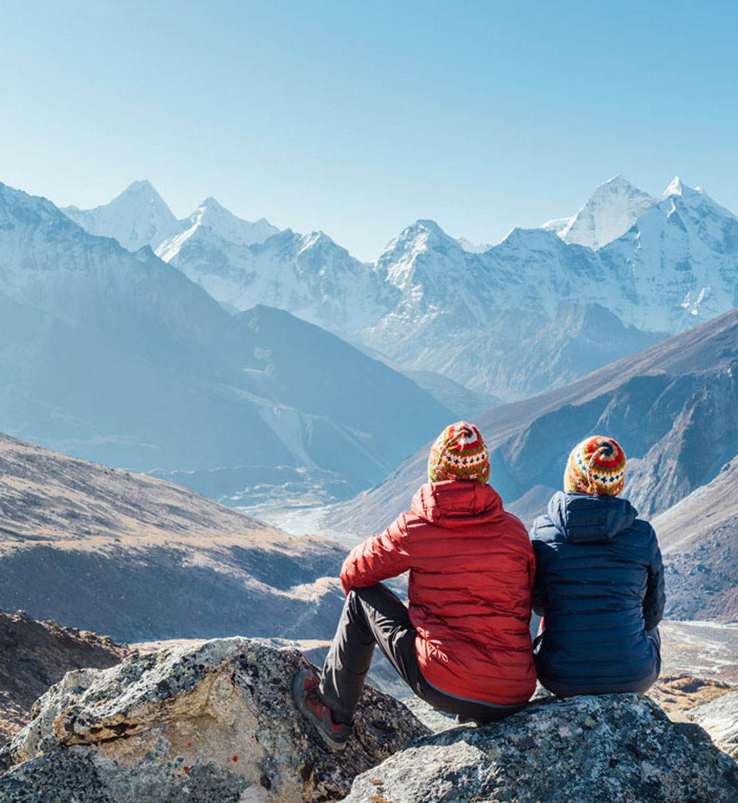 Trekking in the Himalayas in Nepal