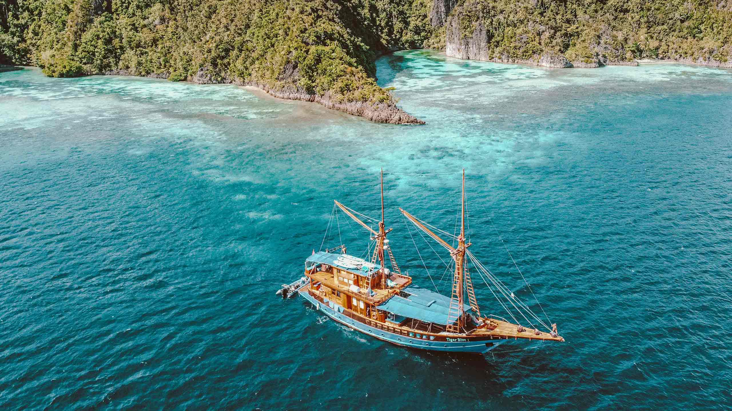 Phinisi Yacht in Indonesia