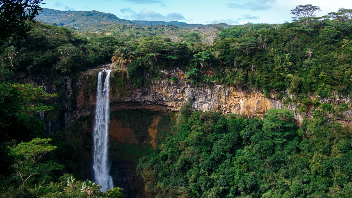 Waterfall in Mauritius