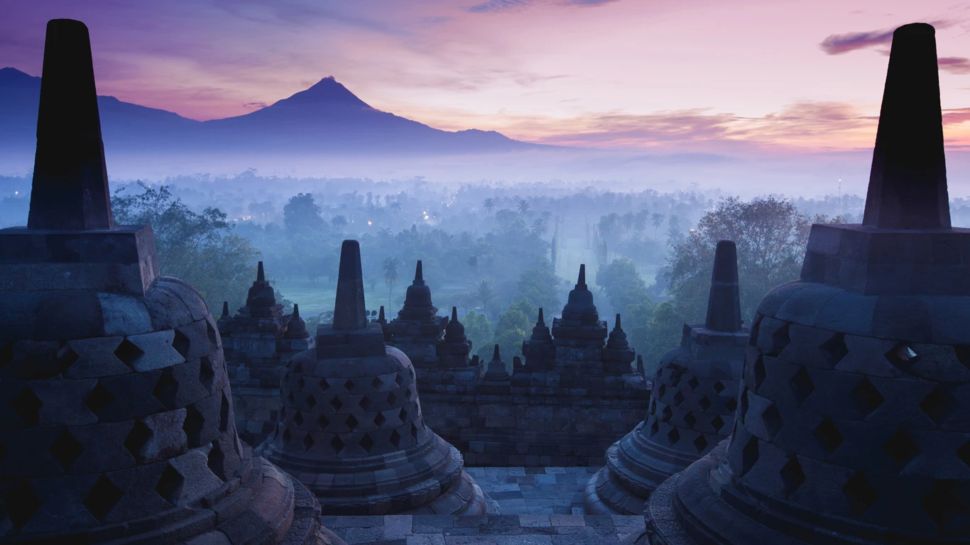 Brobudur Ruins in Indonesia