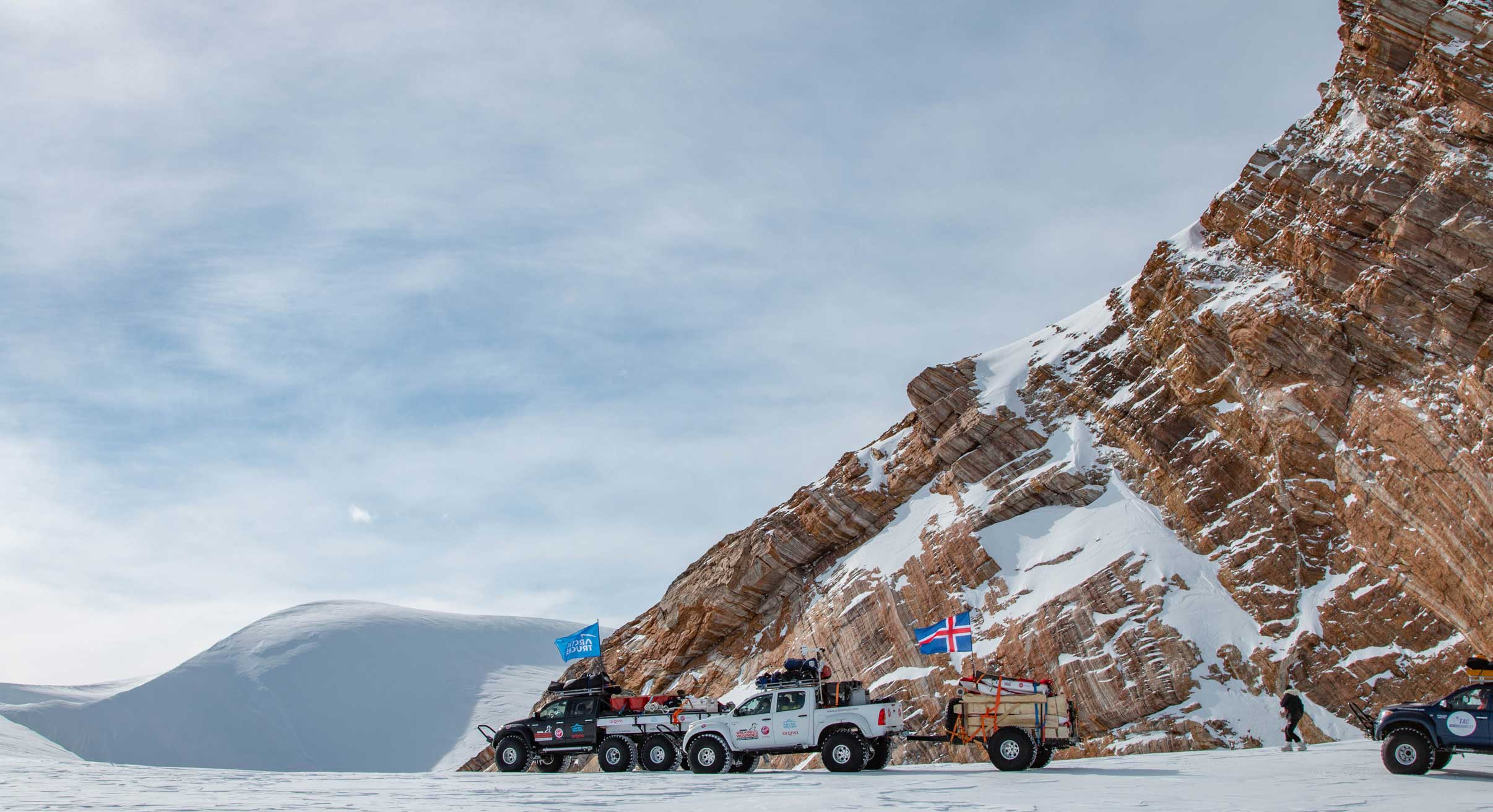 Trucks in Antarctica