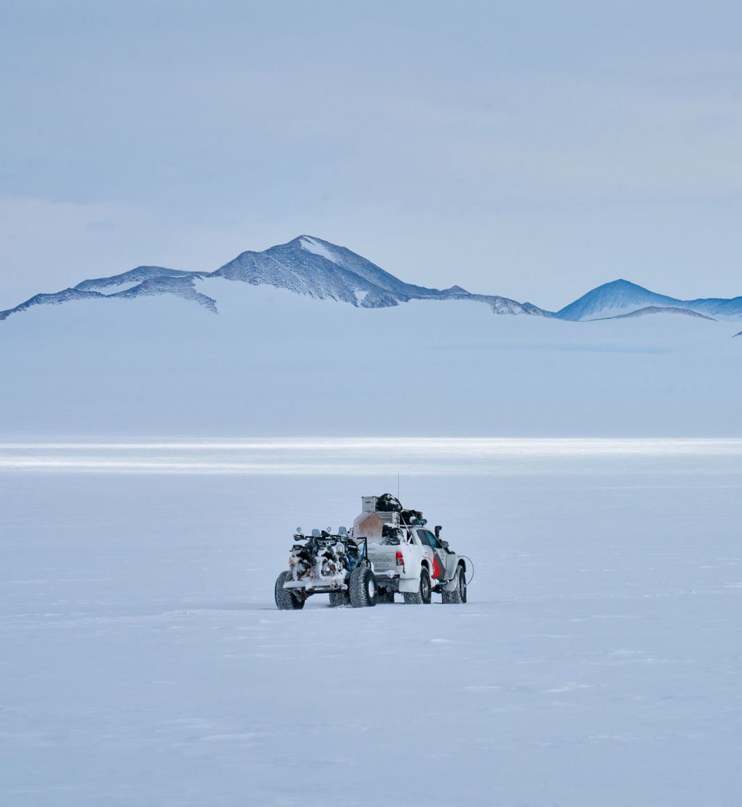 Driving across Antarctica