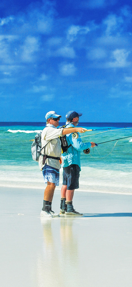 Fly fishing in the Seychelles