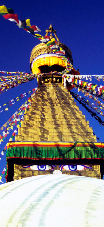 Stupa in Kathmandu in Nepal