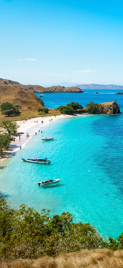 View of Komodo Island in Indonesia