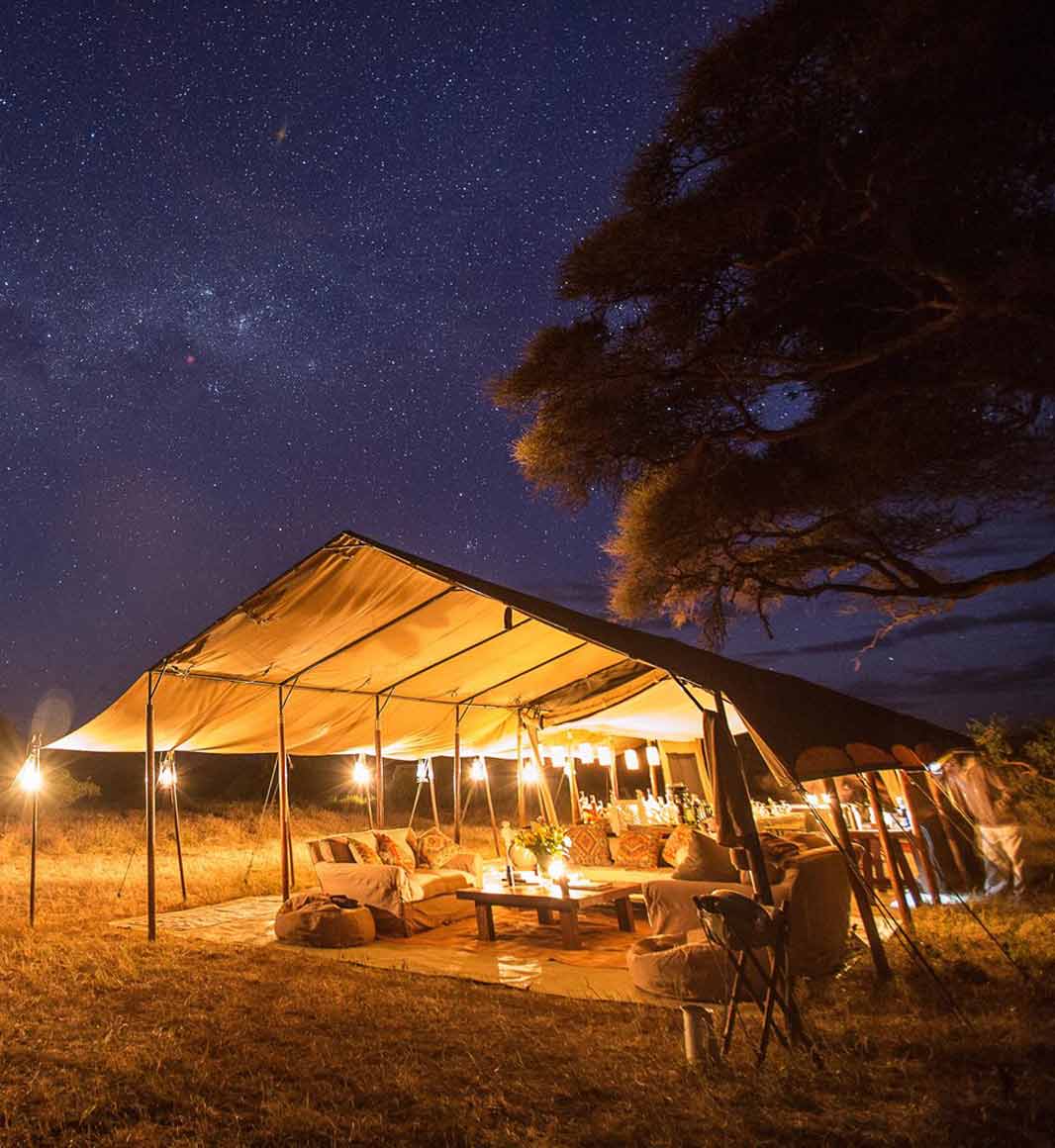 Luxury camp in Masai Mara, Kenya