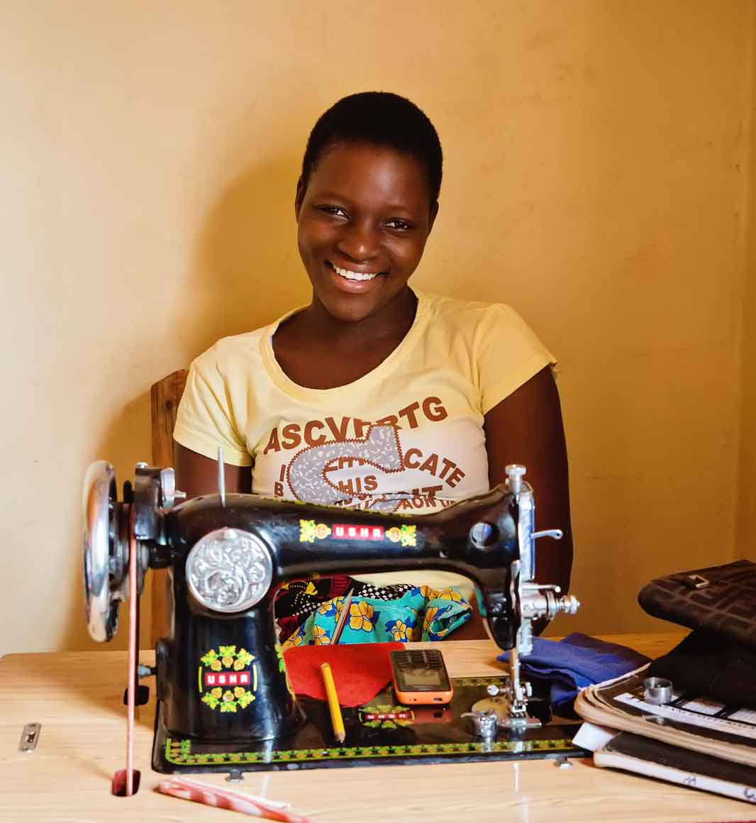 Sewing at Mayamiko Trust in Malawi