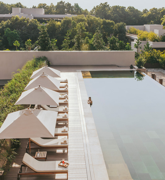 Outdoor Pool at Vana Retreat Six Senses in India