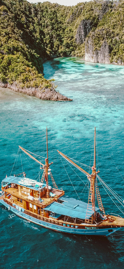 Phinisi boat in Indonesia