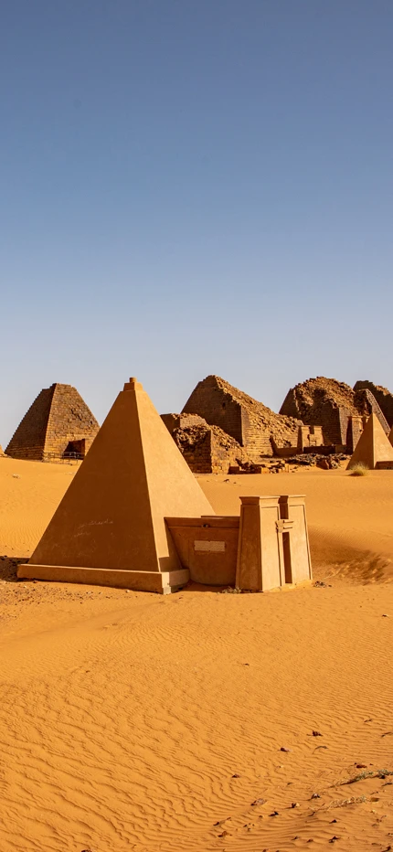 Pyramids of Meroe in Sudan