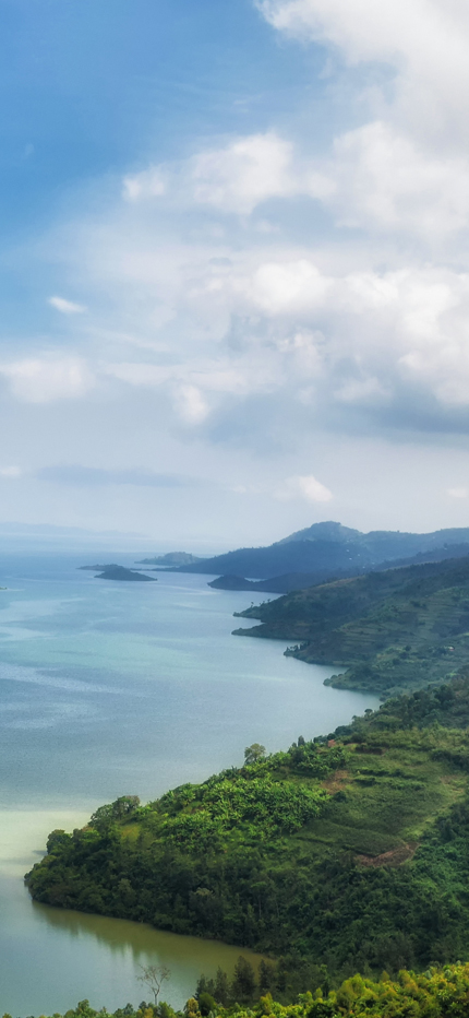 View of Lake Kivu in Rwanda