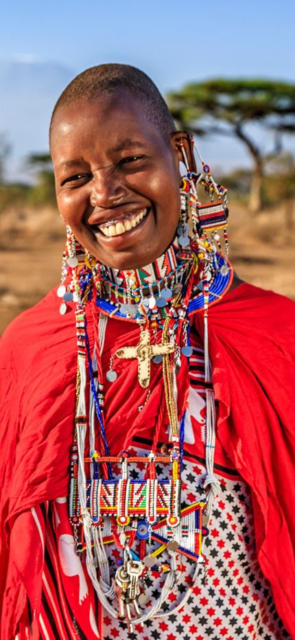 Maasai lady in Tanzania