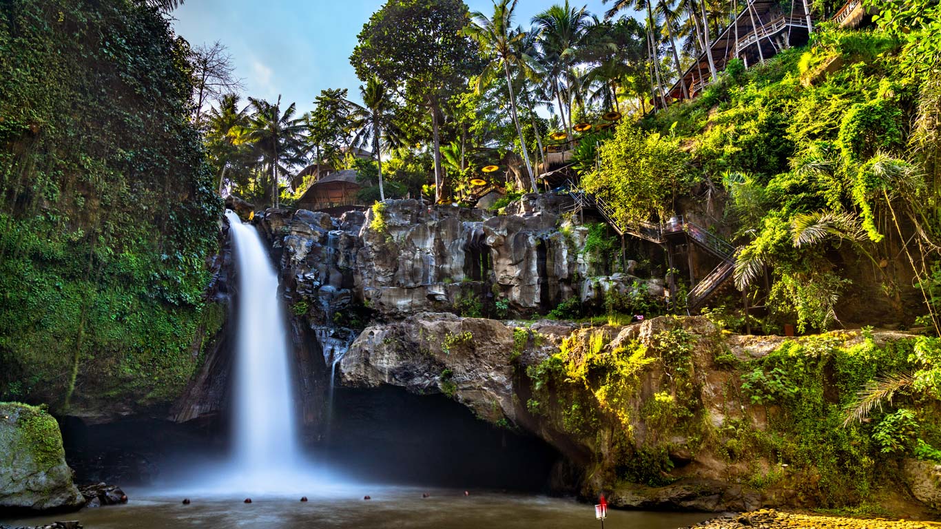 Waterfall in Ubud, Bali