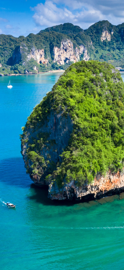 Stunning view of islands in Thailand