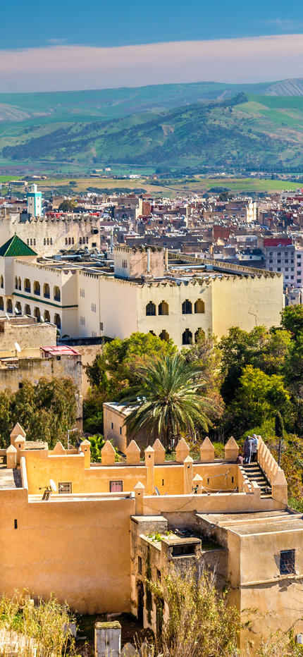 View of Fez in Morocco