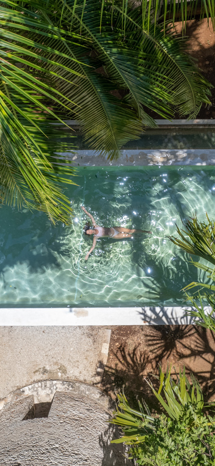Private hacienda with pool in Yucatan in Mexico