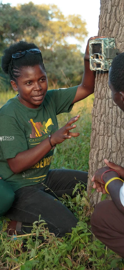 Chipembele Wildlife Education Trust teaching community about conservation in Zambia