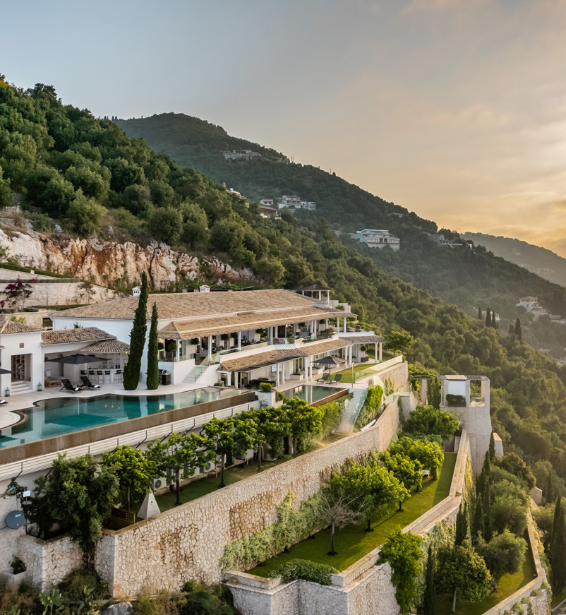 Luxury villa in Corfu rented through Edge Retreats