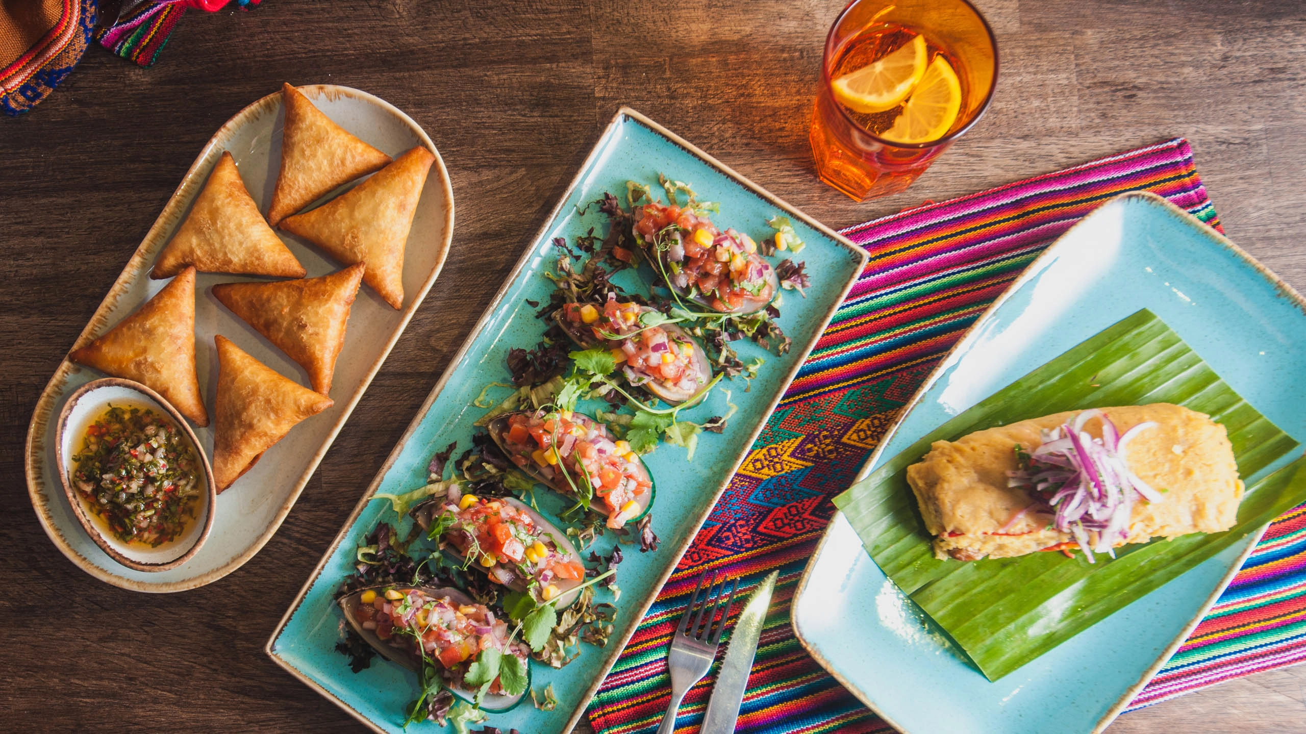 peruvian culinary tour - food on plates