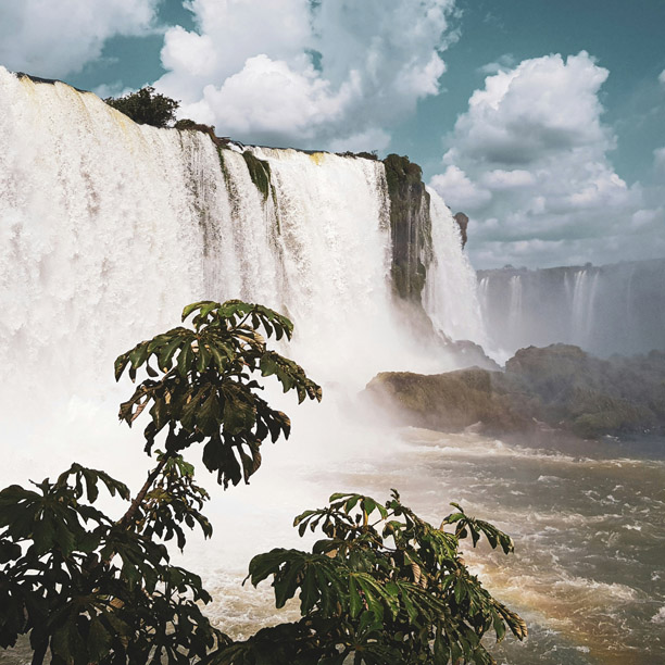 View of the Iguazu falls