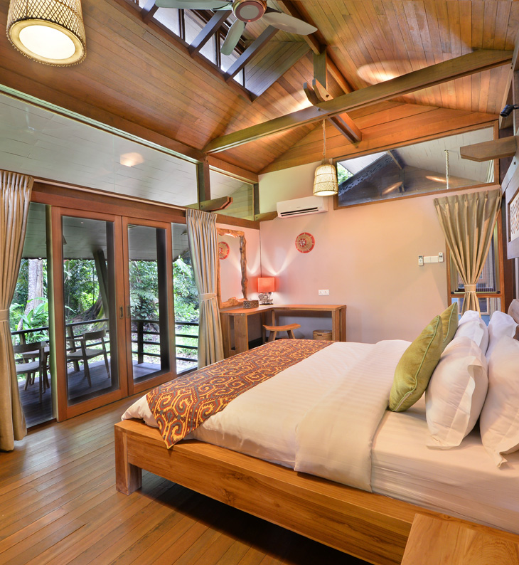guest villa in sukau lodge borneo
