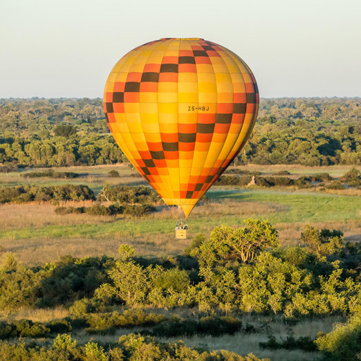 hot air ballooning over the okavango delta in botswana
