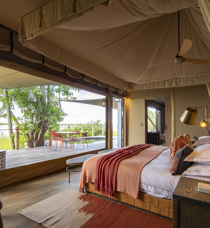 family suite at dumatau camp botswana