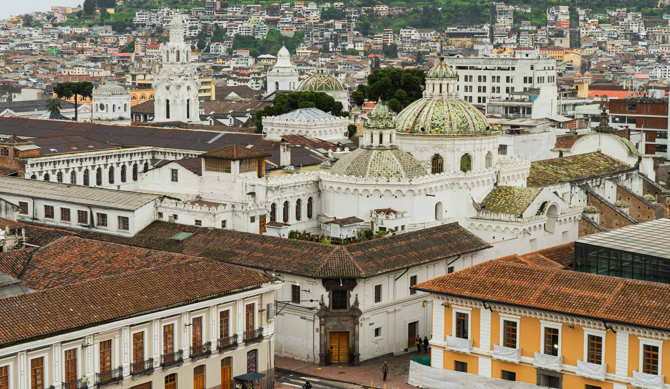 quito city rooftops view