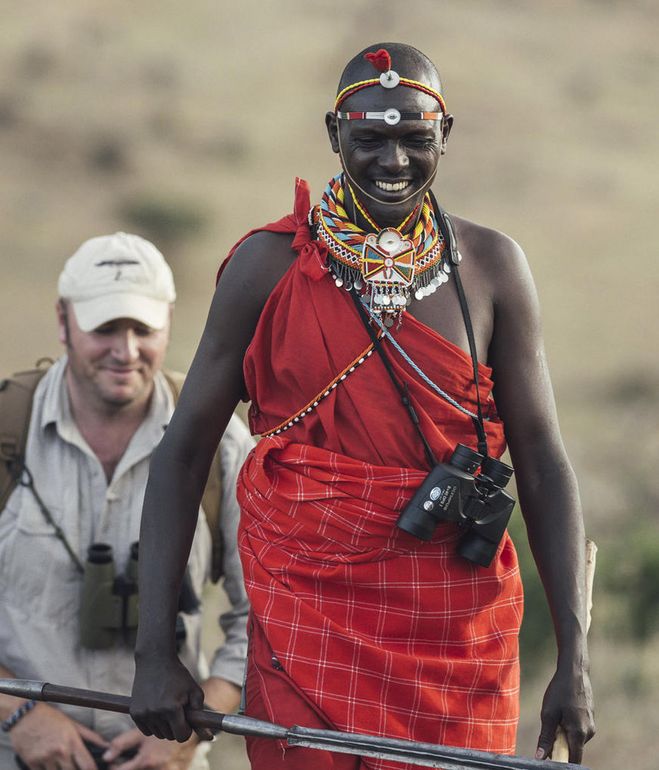 walking with Maasai guides