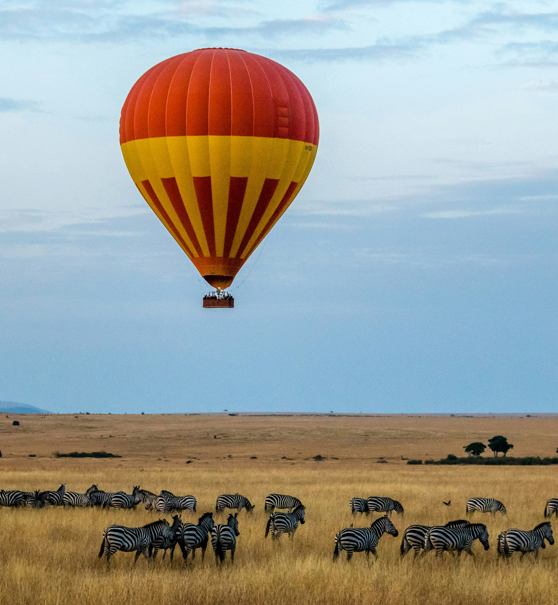ballooning over the masai mara