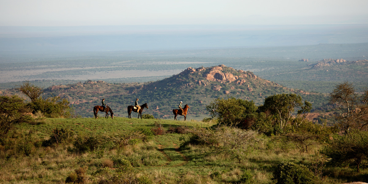 riding safari at Ol Jogi