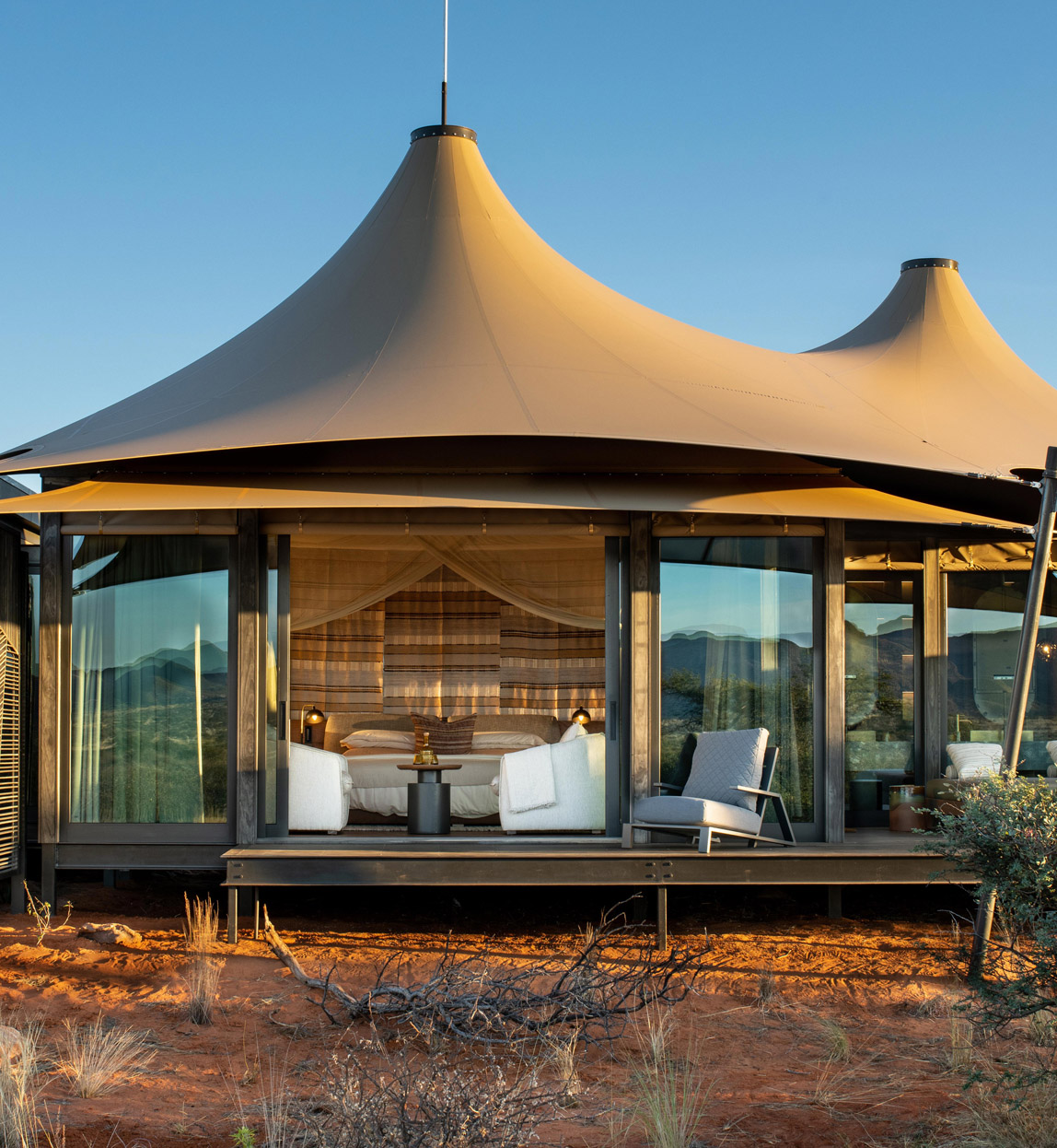 tent at loapi camp tswalu