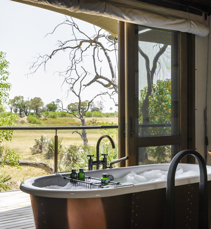 xigera safari lodge botswana batrhoom